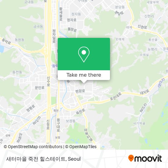 새터마을 죽전 힐스테이트 map