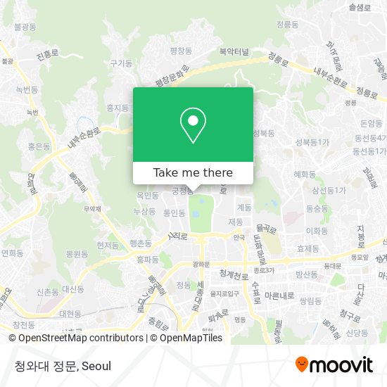 청와대 정문 map