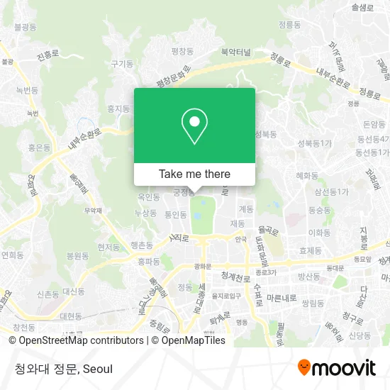 청와대 정문 map