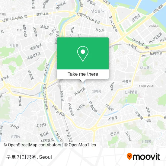 구로거리공원 map