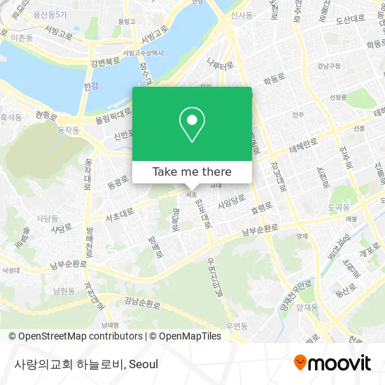 사랑의교회 하늘로비 map