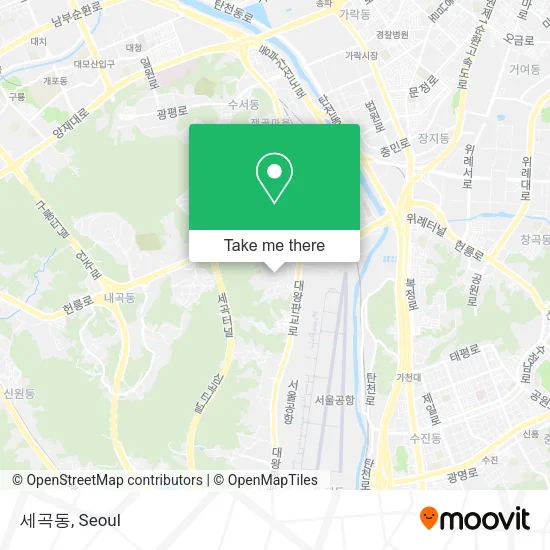 세곡동 map