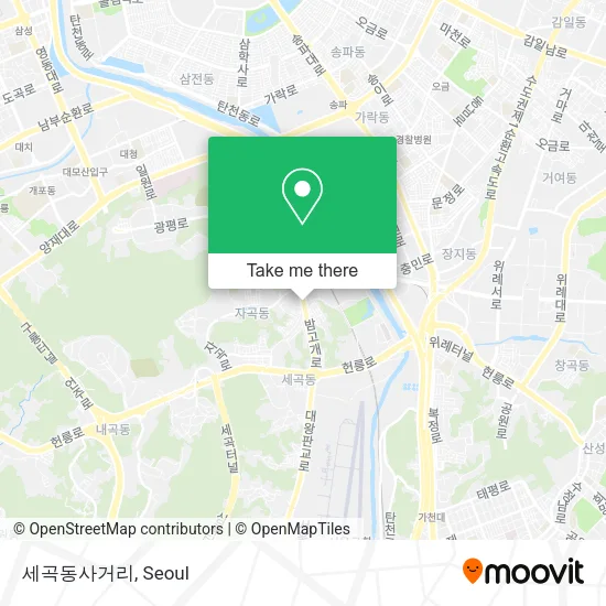 세곡동사거리 map