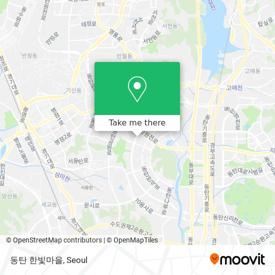 동탄 한빛마을 map