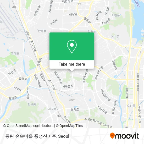 동탄 숲속마을 풍성신미주 map