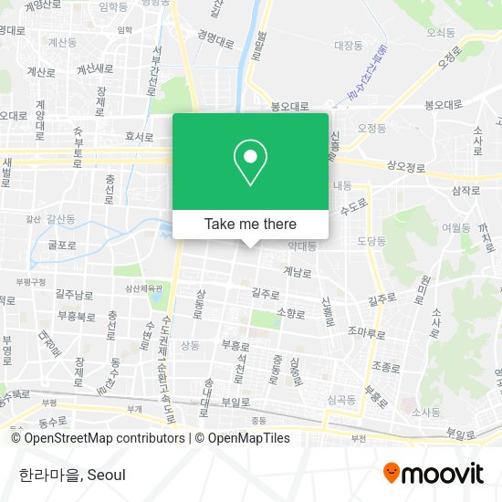 한라마을 map