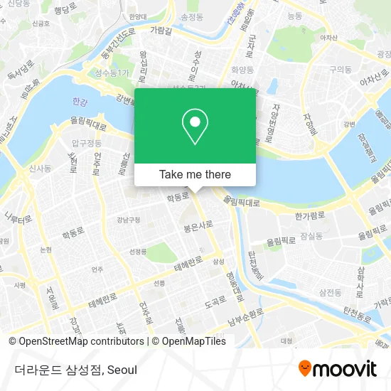더라운드 삼성점 map