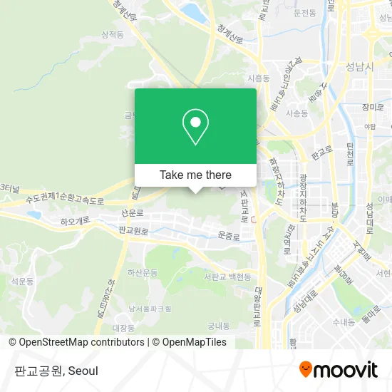 판교공원 map