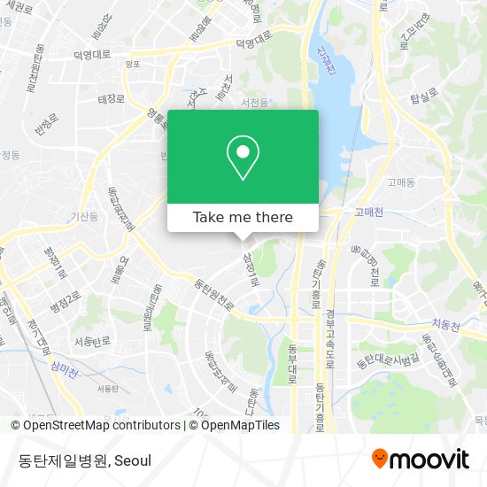 동탄제일병원 map