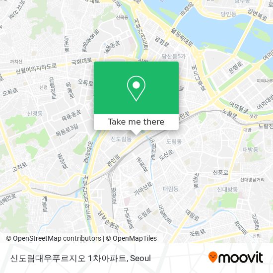 신도림대우푸르지오 1차아파트 map