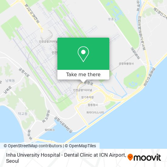 Inha University Hospital - Dental Clinic at ICN Airport map