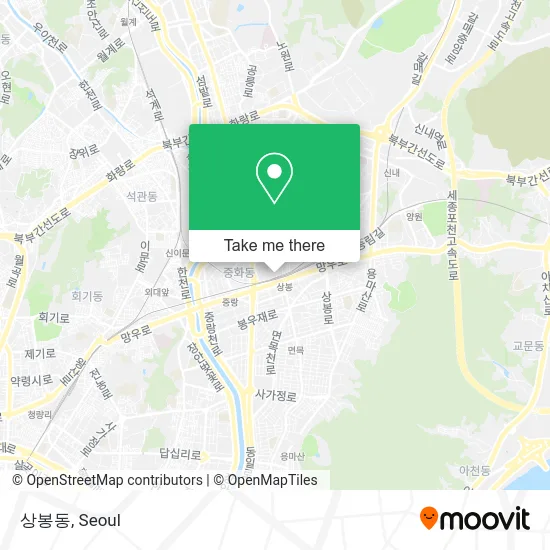 상봉동 map