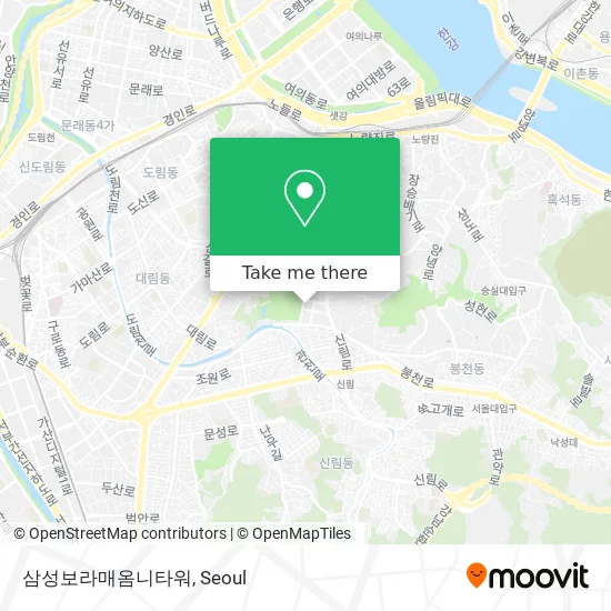 삼성보라매옴니타워 map