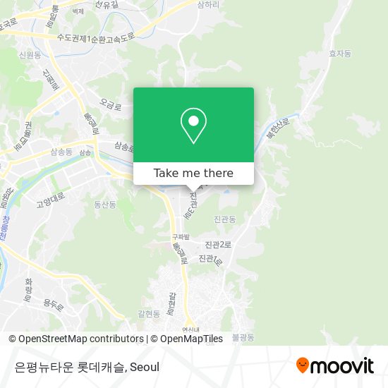 은평뉴타운 롯데캐슬 map