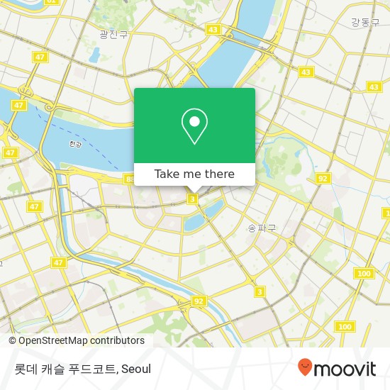 롯데 캐슬 푸드코트 map