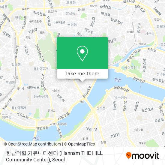 한남더힐 커뮤니티센터 (Hannam THE HILL Community Center) map