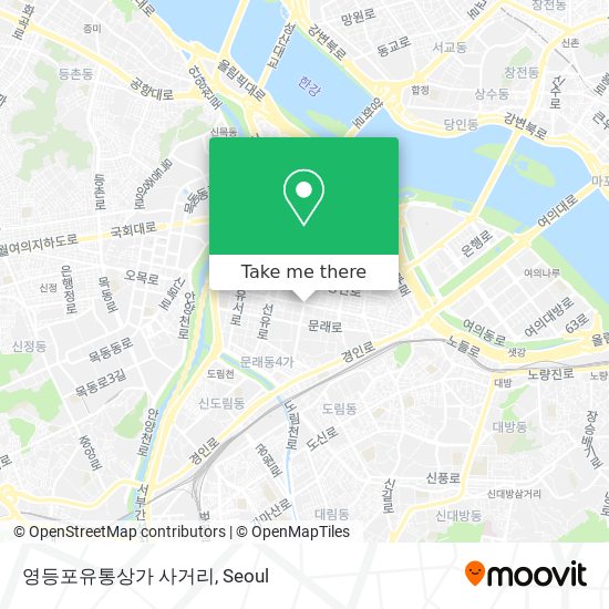 영등포유통상가 사거리 map