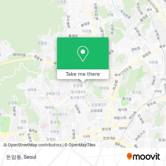 돈암동 map