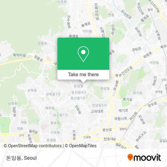 돈암동 map