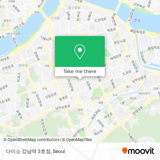 다이소 강남역 3호점 map