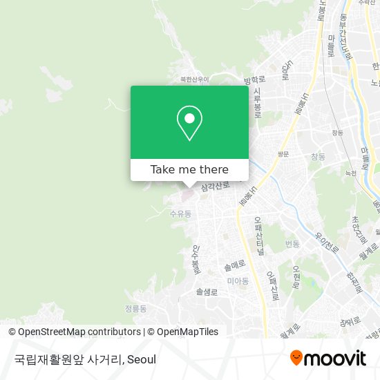 국립재활원앞 사거리 map