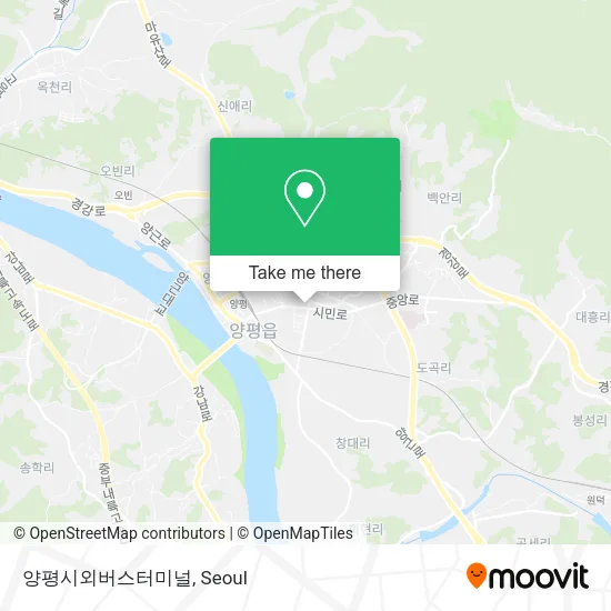 양평시외버스터미널 map