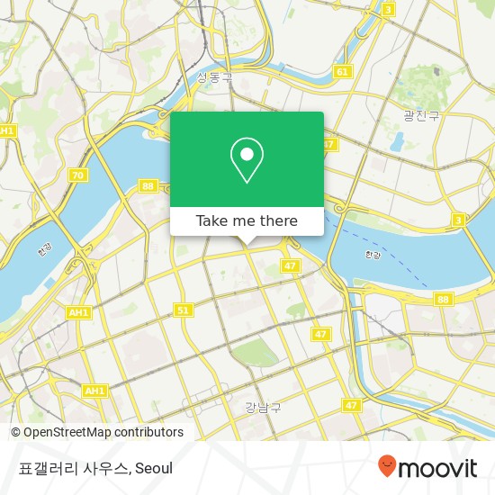 표갤러리 사우스 map