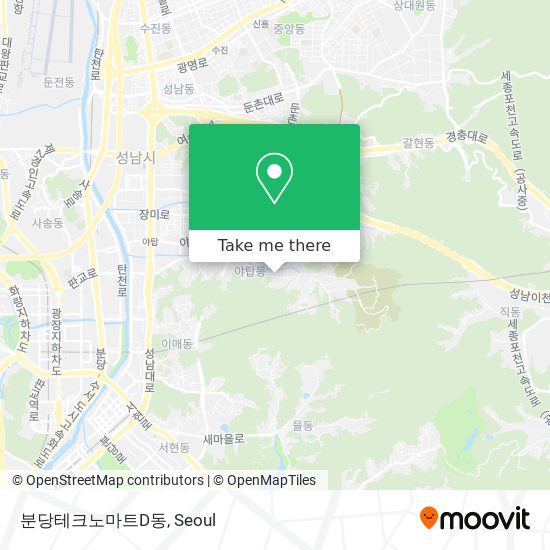 분당테크노마트D동 map