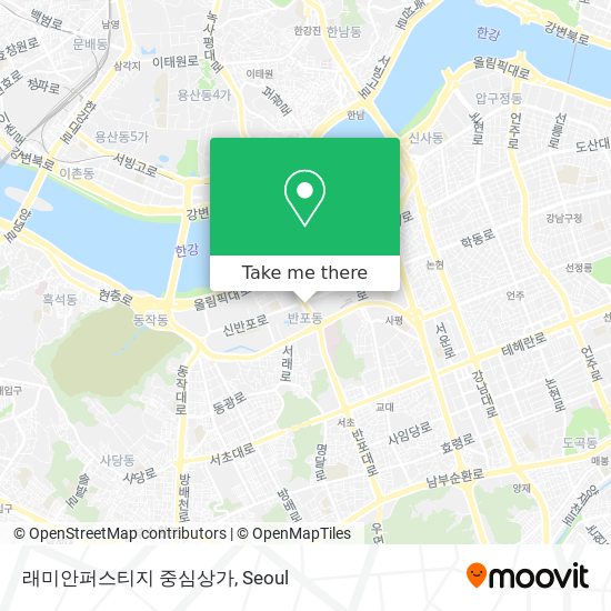 래미안퍼스티지 중심상가 map
