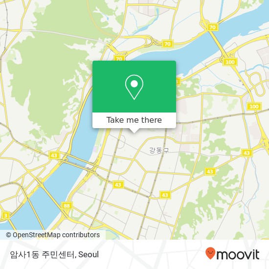 암사1동 주민센터 map