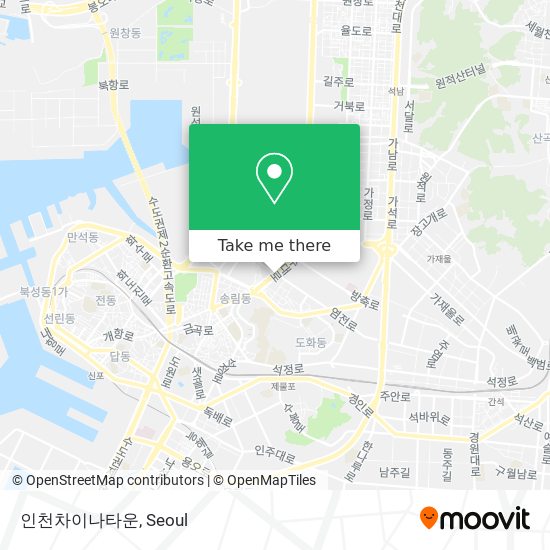 인천차이나타운 map