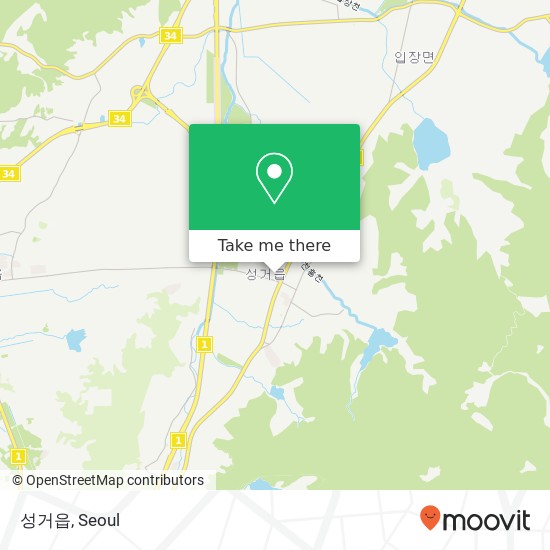 성거읍 map