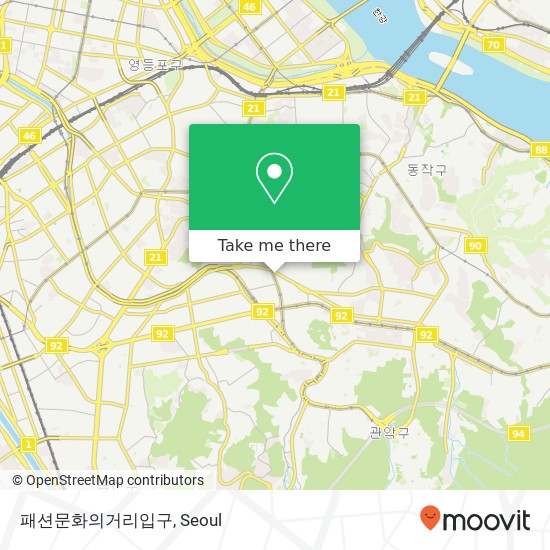 패션문화의거리입구 map