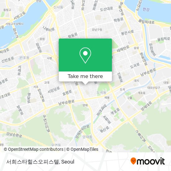서희스타힐스오피스텔 map