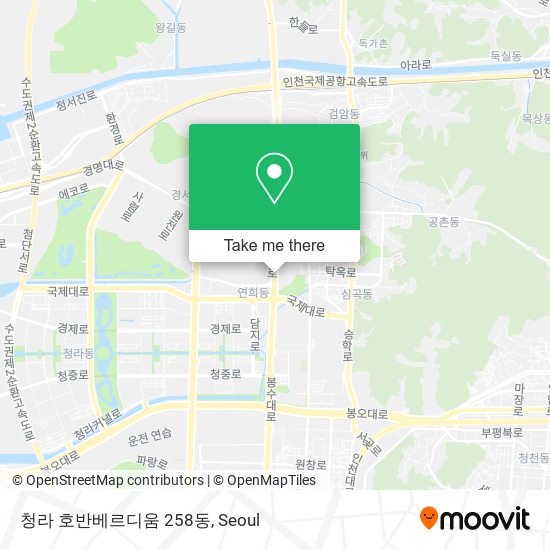 청라 호반베르디움 258동 map