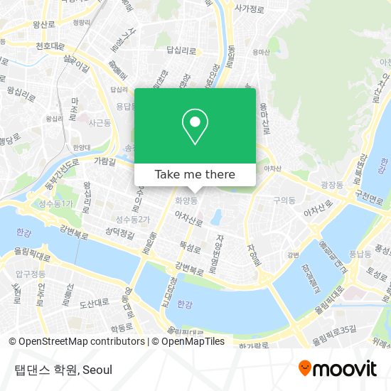 탭댄스 학원 map