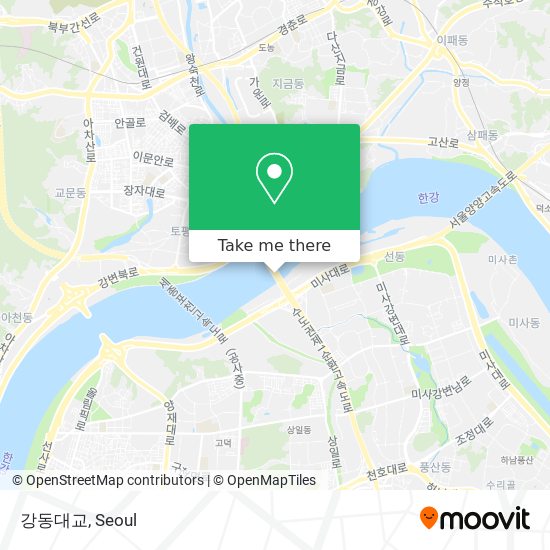 강동대교 map