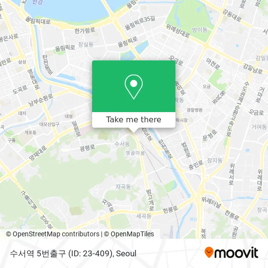 수서역 5번출구 (ID: 23-409) map