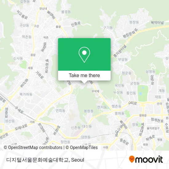 디지털서울문화예술대학교 map