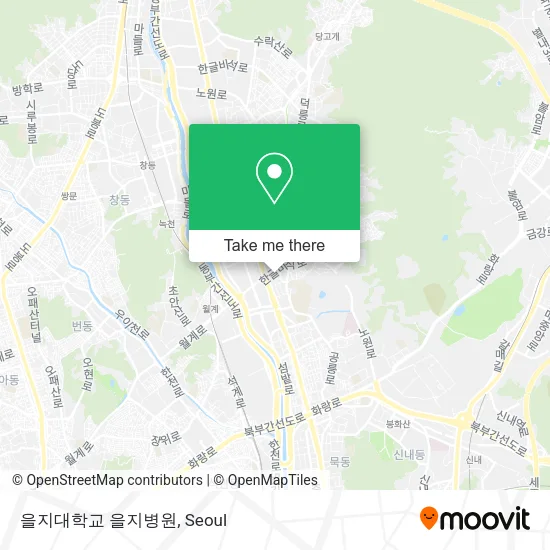 을지대학교 을지병원 map