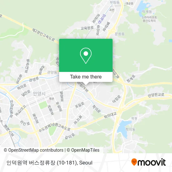 인덕원역 버스정류장 (10-181) map