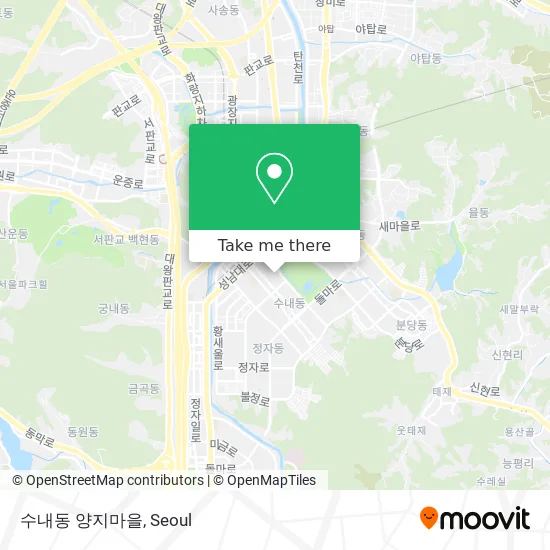 수내동 양지마을 map