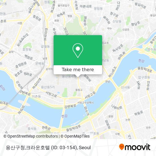 용산구청,크라운호텔 (ID: 03-154) map