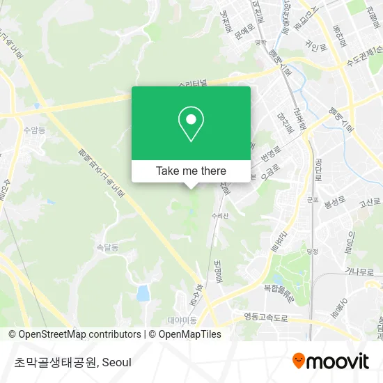 초막골생태공원 map