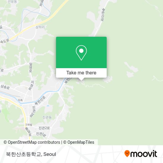 북한산초등학교 map