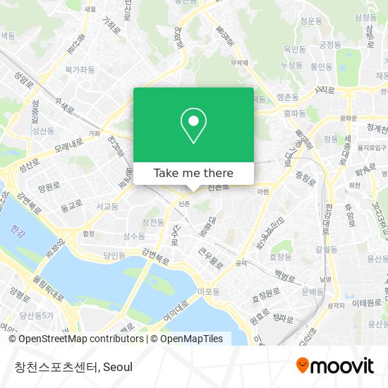 창천스포츠센터 map