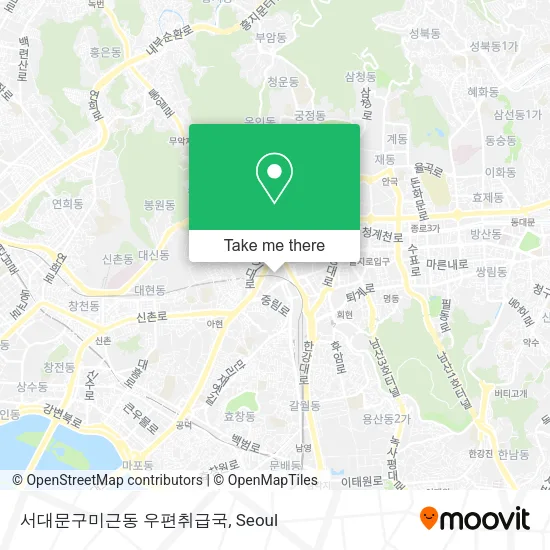 서대문구미근동 우편취급국 map
