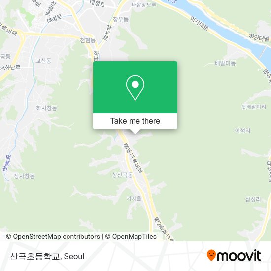산곡초등학교 map