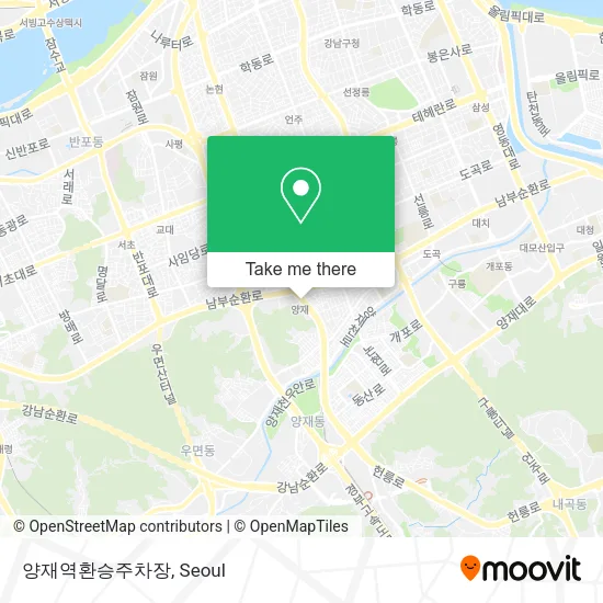 양재역환승주차장 map