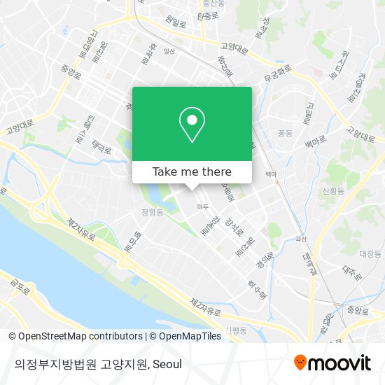 의정부지방법원 고양지원 map
